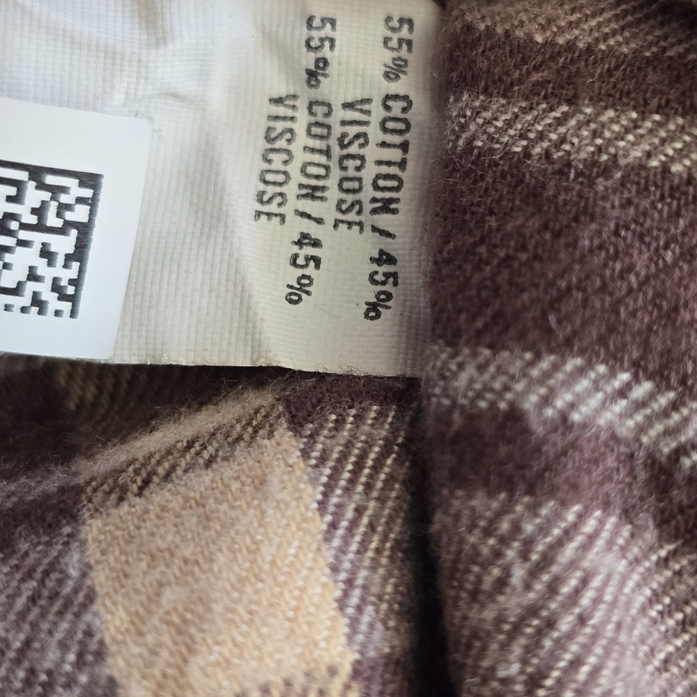 Aerie Brown Plaid Pajama Joggers Size Medium - Picture 12 of 12